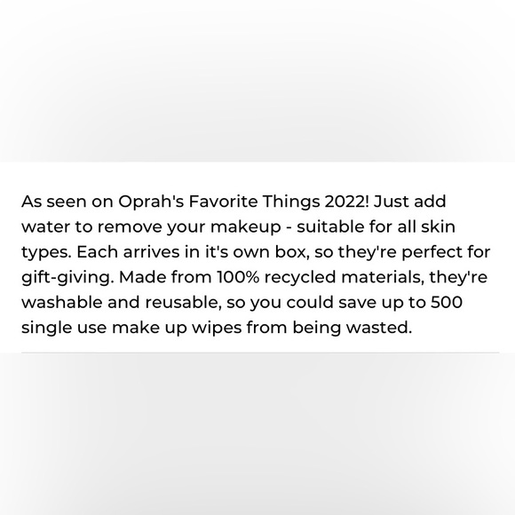 reusable make-up removers of 100% recycled material-Oprah’s fav things 2022-NWT - Picture 6 of 14